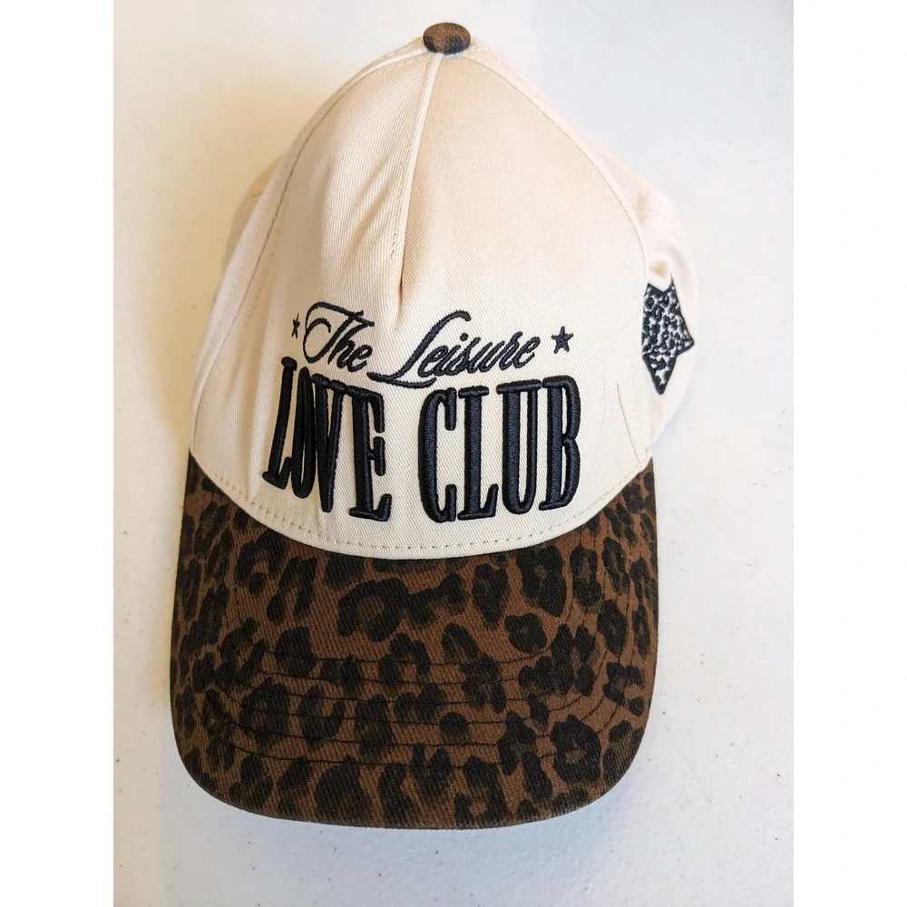 Citrusy x Mikayla Vallati The Leisure Love Club Leopard Print Baseball Cap Hat
